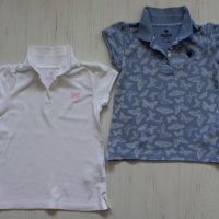 Комплект блузки с къс ръкав и якичка, марка Lupilu 98/104, снимка 2 - Детски Блузи и туники - 26098395