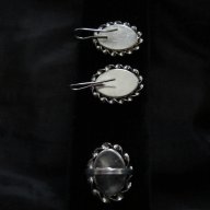 Сребърен лот със седеф, снимка 3 - Бижутерийни комплекти - 11229487