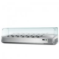 1.Хладилна поставяща се отгоре витрина 1,2 м х 0,34 м - за 5x 1/4 GN- контейнер номер на артикул: AG, снимка 4 - Витрини - 11639502