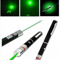 Мощна зелена лазерна показалка Pen видима светлина 5mW зелен лазер Lazer висока мощност 532n , снимка 1 - Друга електроника - 24374852