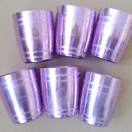 Лилави метални чашки, снимка 3 - Чаши - 18310439