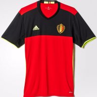 Белгия официални домакински червени фланелки ЕВРО 2016, снимка 2 - Спортни дрехи, екипи - 13598365