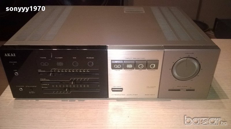 &akai am-m11 stereo amplifier made in japan-от швеицария, снимка 1