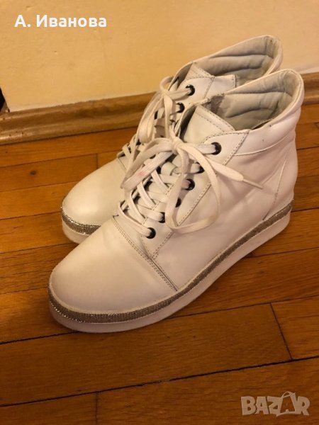 Дамски кецове естествена кожа Fabiano, снимка 1