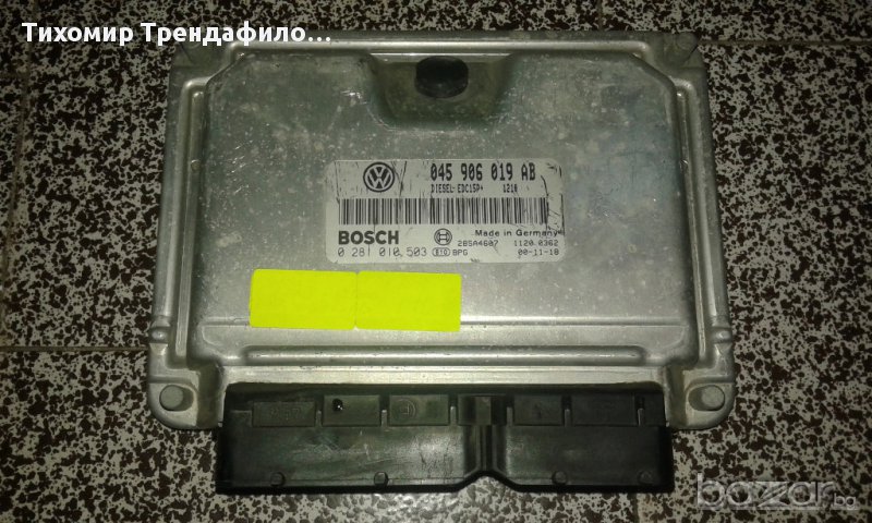 VW POLO TDI 1.4 AMF ECU 045906019AB, 045 906 019 AB, 0281010503, 0 281 010 503 компютър за поло 1.4 , снимка 1
