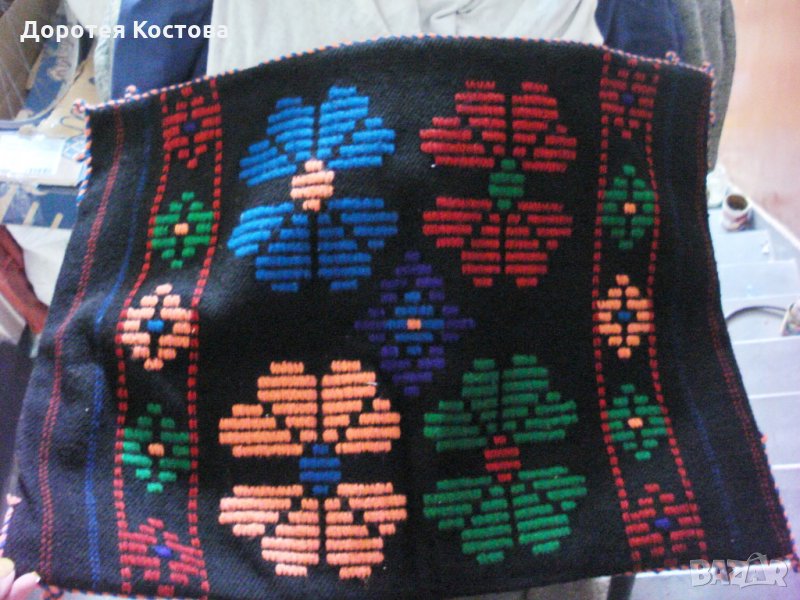 Стара голяма вълнена калъфка за възглавница, снимка 1