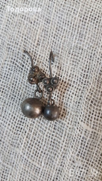 Сребърни възрожденски обици, снимка 1