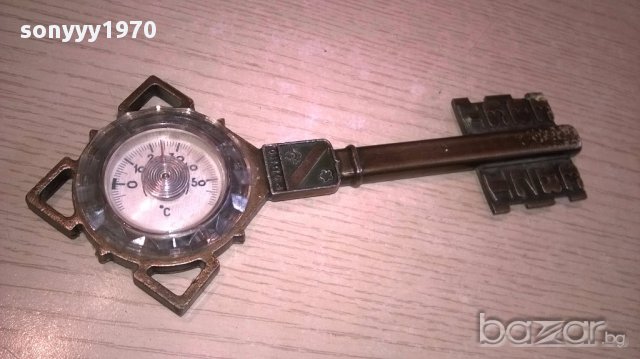 Руски-ретро термометър-метален 22х10см, снимка 12 - Антикварни и старинни предмети - 17776552