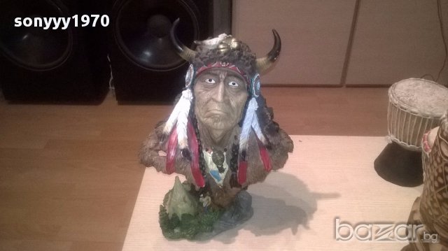 Индиански вожд-40х30см-внос швеицария, снимка 5 - Антикварни и старинни предмети - 17007797