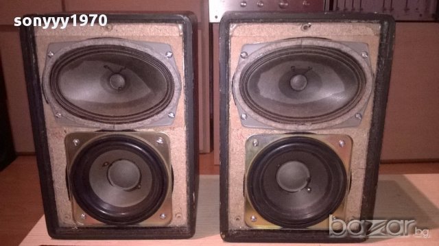 Ретро тонколони-27х18х16см-25watt/4ohm-внос швеицария, снимка 2 - Тонколони - 17550631