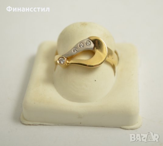 златен пръстен 47662-3, снимка 1 - Пръстени - 23658189
