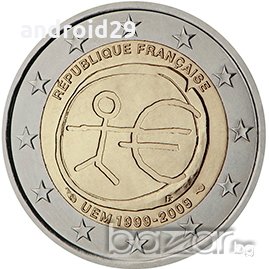 2 Евро монети (възпоменателни) емитирани 2009г (10г. на Икономически и Паричен съюз), снимка 9 - Нумизматика и бонистика - 15990617