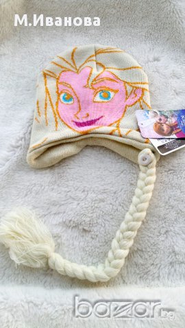 Шапка Елза - Замръзналото кралство 3-7 години, снимка 6 - Шапки, шалове и ръкавици - 15945920