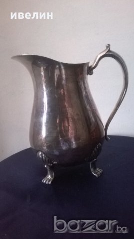 посребрена викторианска кана, снимка 3 - Антикварни и старинни предмети - 20283951