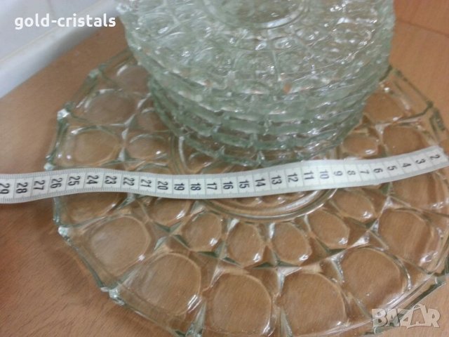 Кристални чинии и една голяма , снимка 3 - Антикварни и старинни предмети - 22325172