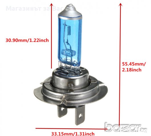 Автомобилни крушки H7 55W, снимка 2 - Аксесоари и консумативи - 17739414