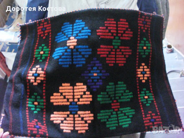 Стара голяма вълнена калъфка за възглавница, снимка 1