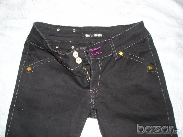 Черни къси дънки ОNLY, снимка 3 - Къси панталони и бермуди - 18173810