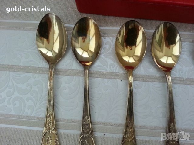  руски позлатени лъжички, снимка 8 - Антикварни и старинни предмети - 22900452
