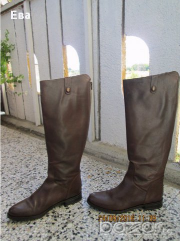 Дамски ботуши от естествена кожа Janyx, тъмнокафяви, номер 39, снимка 7 - Дамски ботуши - 15836921