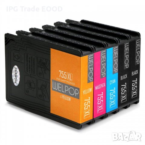 ЛИКВИДАЦИЯ!Съвместими глави Epson T7551 T7552 T7553 T7554 WorkForce Pro WF-8510 W