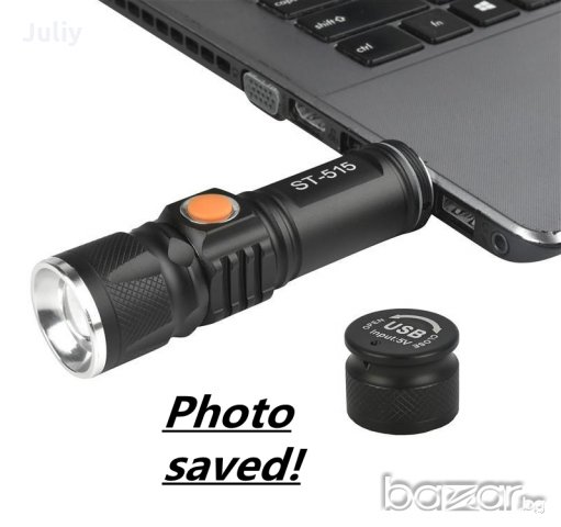  Акумулаторен прожектор / 80 грама / с USB зареждане, снимка 7 - Къмпинг осветление - 19417454