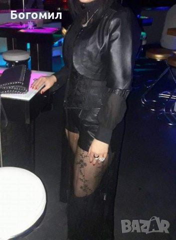 Страхотна мрежеста риза рокля Punk Rave 