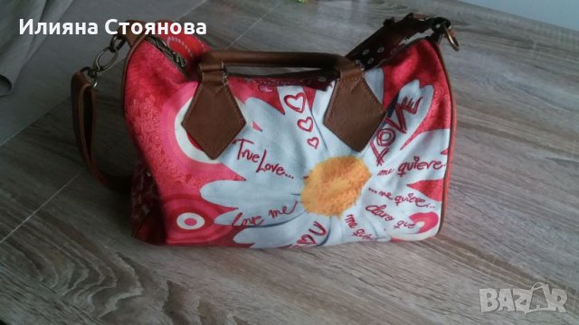 Чанта на Desigual дамска чанта къси и дълга дръжки