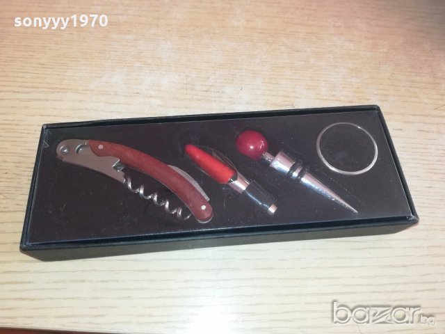 комплект за вино-нов в кутия, снимка 3 - Колекции - 20095867