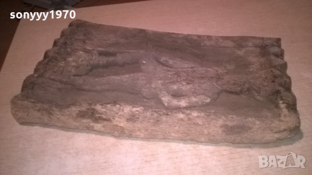 антика-стара дърворезба-old-43х39х5см-внос швеицария, снимка 3 - Антикварни и старинни предмети - 26170336