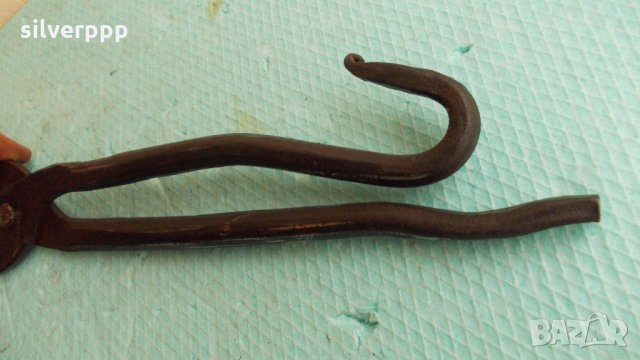  Стара ръчно кована ножица за ламарина , снимка 4 - Други инструменти - 25920546