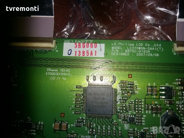 T-Con Board 6870C-0193A LC370WXN-SAA1, снимка 3 - Части и Платки - 22068507