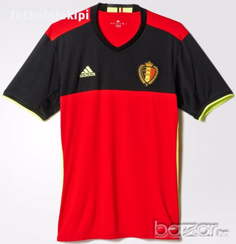 Последни - Белгия официални домакински червени фланелки ЕВРО 2016, снимка 1