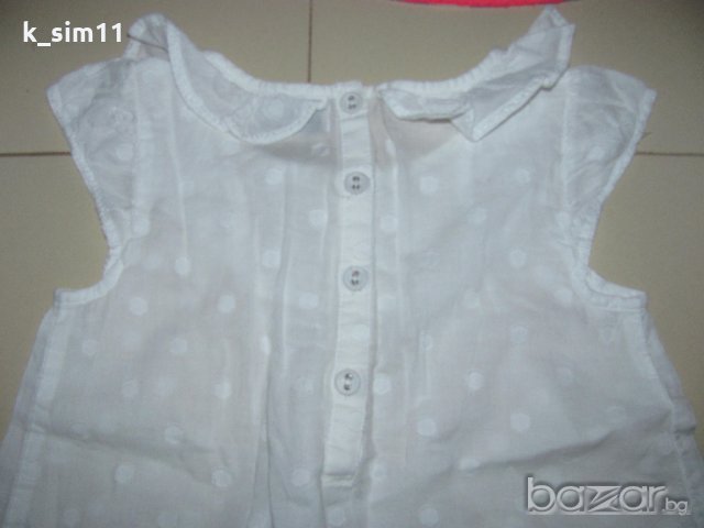 Лот 2 блузи /ризи/ и шапка на точки на Next за 3-4 г, снимка 7 - Детски комплекти - 18813789