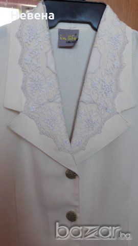 Дамска блуза без ръкав с дантела уникат, снимка 5 - Ризи - 18967608