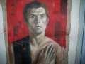 Портрет на комунист соц. изкуство, снимка 3