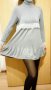 Сива зимна рокля, снимка 1 - Рокли - 19991739