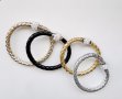 Гривни кристали еко кожа и магнитна закопчалка, различни цветове унисекс, нови. Сет., снимка 1