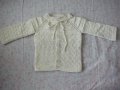 Нова ръчно плетена жилетка - ръст до 92 см, снимка 8