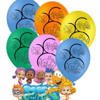 Рибки Гупи балони Bubble Guppies Обикновен надуваем латекс латексов балон парти рожден ден , снимка 1 - Други - 24186490