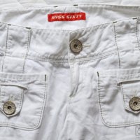 Miss Sixty ® дамски панталон бял 3/4 100% памук, снимка 2 - Панталони - 21955724