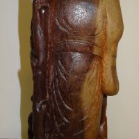 Китайска статуетка от сандалово дърво - дърворезба, снимка 4 - Антикварни и старинни предмети - 20307203