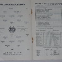 Уест Бромич - Астън Вила и Уулвърхямптън - Болтън оригинални стари английски футболни програми 1957, снимка 4 - Фен артикули - 25199462