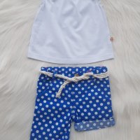 Къси панталонки и блузка 6-9 месеца, снимка 2 - Комплекти за бебе - 25174797