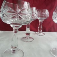 кристални чаши Моника ромб, снимка 2 - Антикварни и старинни предмети - 20839863