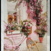 Диамантен гоблен"Розово колело", снимка 2 - Гоблени - 25832472