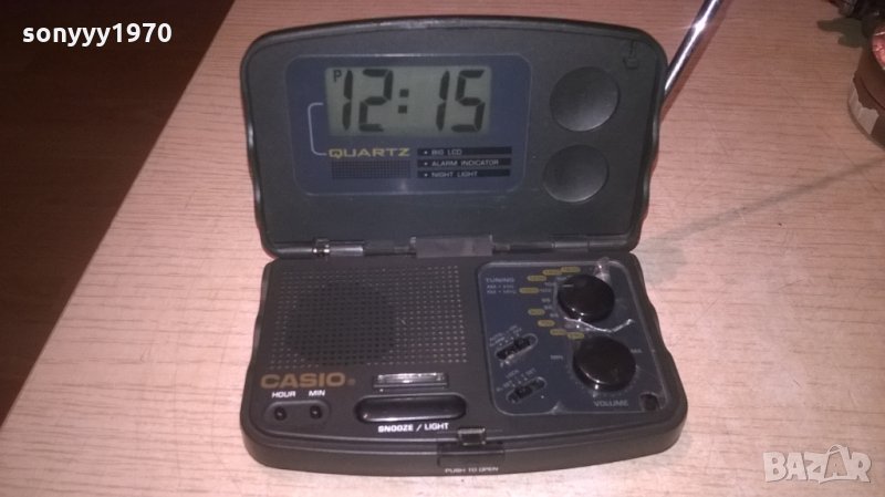 casio rt-10 clock radio-внос швеция-12х8х2.5см, снимка 1