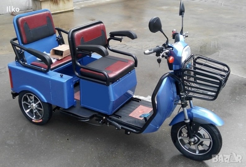 Двуместна и товарна електрическа триколка ЕВТ-1500W , снимка 1