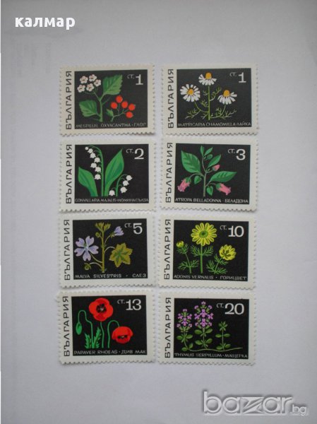 български пощенски марки - билки 1969, снимка 1