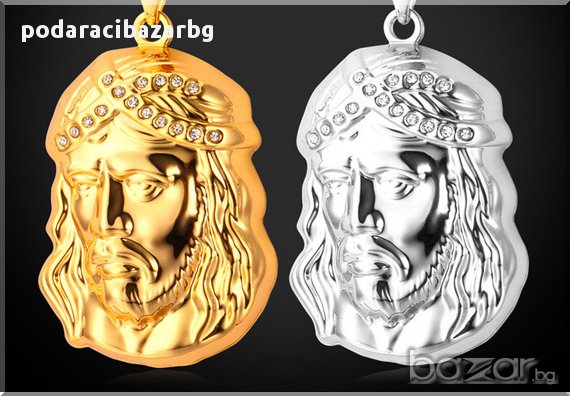 ИИСУС ХРИСТОС – МЪЖКО ПОЗЛАТЕНО КОЛИЕ, снимка 1